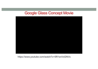 Google Glass Concept Movie
https://www.youtube.com/watch?v=5R1snVxGNVs
 