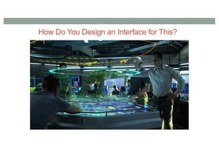 How Do You Design an Interface for This?
 