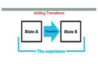 Adding Transitions
 