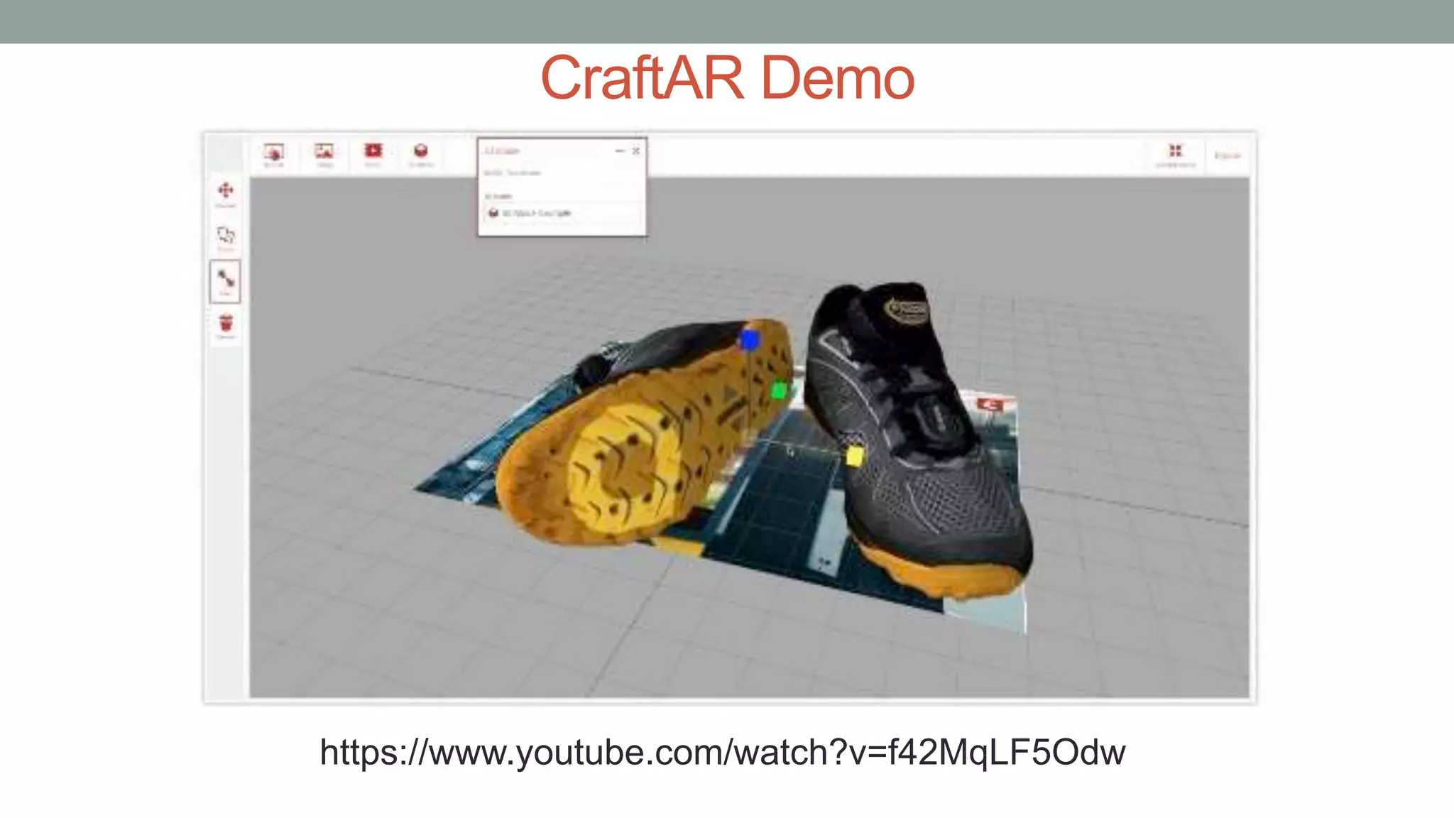 CraftAR Demo
https://www.youtube.com/watch?v=f42MqLF5Odw
 