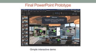 Final PowerPoint Prototype
•Simple interactive demo
 