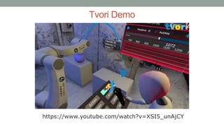 Tvori Demo
https://www.youtube.com/watch?v=XSI5_unAjCY
 