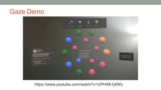 Gaze Demo
https://www.youtube.com/watch?v=UPH4lk1jAWs
 