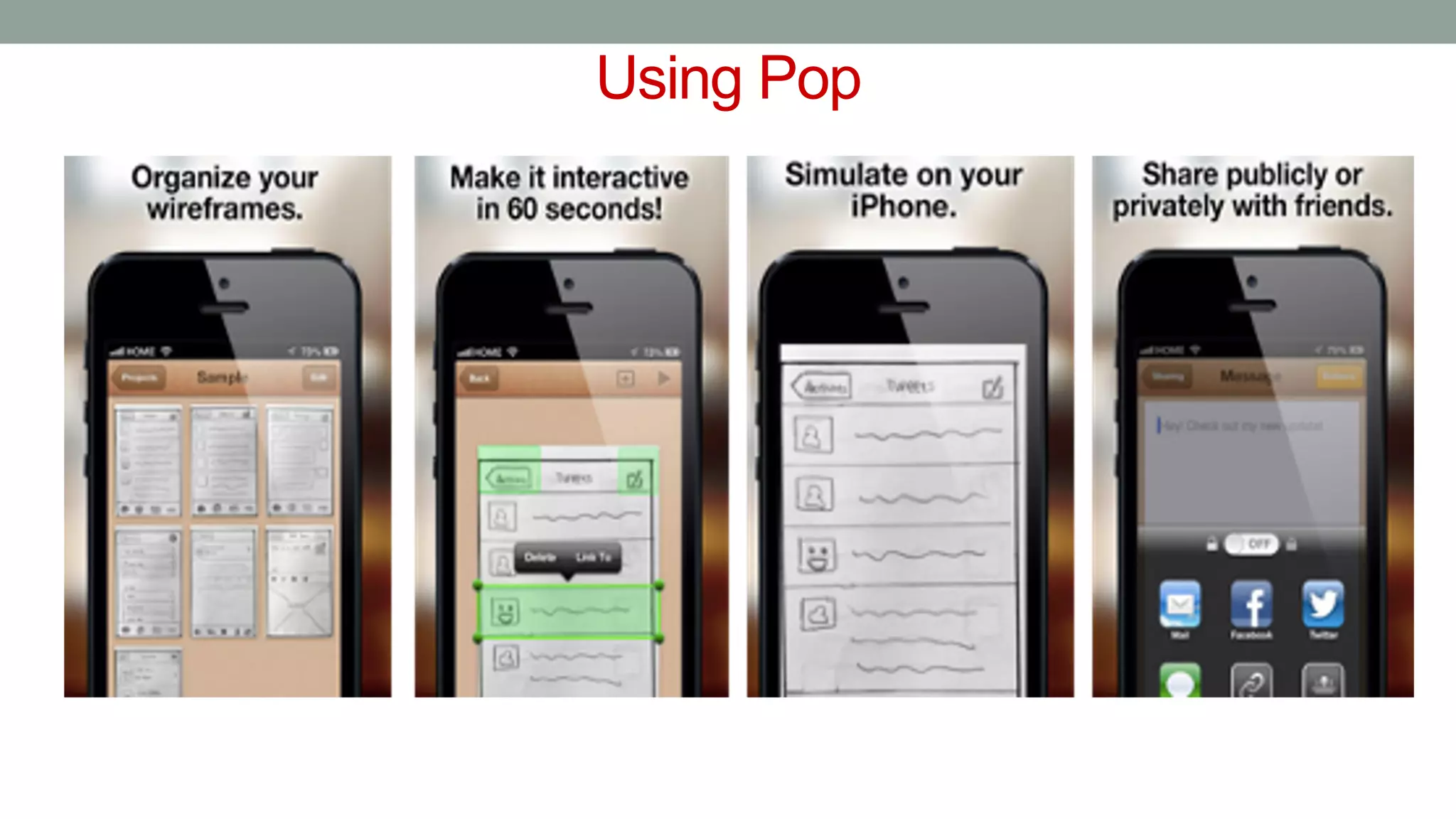 Using Pop
 