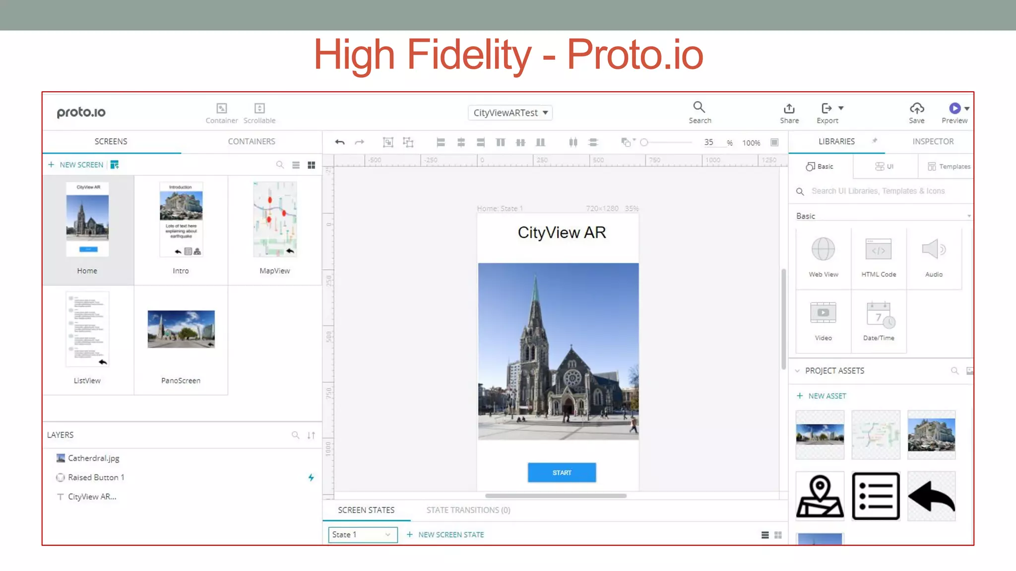 High Fidelity - Proto.io
 