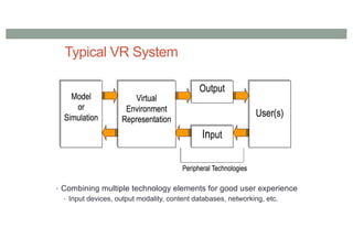 Comp4010 Lecture9 VR Input and Systems