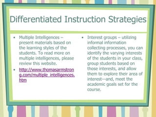 Differentiation Presentation | PPTX