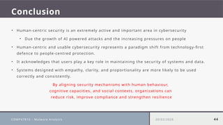 Human-Centric and Usable Security: Enhancing Cybersecurity Through ...