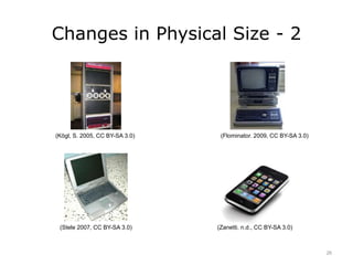 Changes in Physical Size - 2
(Kögl, S. 2005, CC BY-SA 3.0)
(Stele 2007, CC BY-SA 3.0)
(Flominator. 2009, CC BY-SA 3.0)
(Zanetti. n.d., CC BY-SA 3.0)
26
 