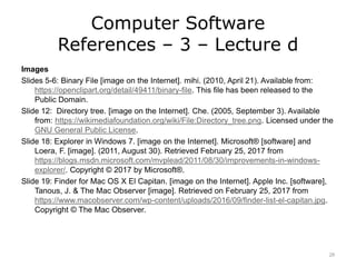 Software Reference List Computer Software | Lecture 4D | PPTX