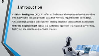 ARTIFICIAL INTELLIGENCE IN SOFTWARE ENGINEERING | PPTX
