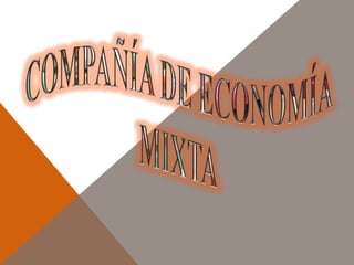 COMPAÑÍA DE ECONOMÍA MIXTA 