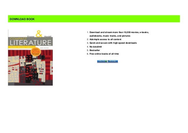 Original Books Compact Literature Reading Reacting Writing 2016 MLA 