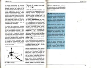 CAPITULO4 CAPITULO4
El equipoCieggpuedeser utilizado
para determinaren la obra misma
aquellasáreasen lascualesaúnno
sehaalcanzadoelvalordecompac-
tación requeridoy, asimismo,para
evitarsobrecompactaciones.Traba-
jos de compactacióndefectuosos
puedenserdeterminadosy corregi
dosa medidaqueocurren.LJnacali
bracióndel materialen ensayoper
miteespecificarunvalorde impacto,
a un c¡ertogradode conten¡dode
agua(en%), parallegaral valorde
compactaciónrequerido.
El equipoes ampliamenteutilizado
paraensayardiseñoy construcción
de pavimentos,subrasantesy traba-
jos de movimientosde tierrasy tam-
biénparaconfirmaruna compacta-
ciónuniformea lo largode grandes
trechos.Ene casode lacompacta-
ciónde suelosen zanjas,y unavez
colocadoscañoso tubos,es posible
efectuarrápidamentemedicionesde
controlparapoderasegurarseque
los nivelesde compactaciónhayan
alcanzadolos nivelesespecificados
PorlosContratos.
Fig. 26 Placade cárqá
Método de ensayo con pla-
ca de carga
A menudose efectúanensayoscon
unaplacade cargaparadeterminar,
enformaindirecta,el gradode com
pactaciónde un suelode relleno.
Tambiénaquíse cargael sueloa lo
largoy anchode unatongada(capa)
y ensitiosdiferentes.
Se mideel asentamientodelmate
rialen un puntoaJseraplicadauna
ciertapres¡ónconuncilindrohidráu'
licosobreel suelopormediode una
placacircularapoyadaen el suelo.
Se repiteel proceso.Luegose rela
cionanos dosparesde valorespor
mediodelcálculodelmódulodede-
formaciónE,1y E,2.Lasnormas¡e
qu¡eren segúntipode sueloy pro
fundidadde lasLrbrasante- un valor
mín¡moEv2,numéricamentepref:ja
do y unvalormáximoparala rela-
c¡ón Ev2./ Ev1.
Hemosoptadopor no entraren ma-
yoresdetalles,dadoqueestetipode
ensayosólopodráserefectuadopor
unexpertoy de acuerdoconlasnor-
masalemanasDIN18 134o normas
ameÍcanasequ¡valentes.
La grandesventaiade éstemétodo
eslainversiónentiempoy equipore-
queridoparaefectuarel ensayo.Se
tardaaprox.t horaporpuntode en
sayo,¡ncluyendomontajey desmon
tajedelequipo.Ademássenecestita
unconvapesoo puntooeapoyosu
periorparael cil¡ndrohidráullco- en
generaluncamióncargadode mate
rial.Ademásno es pos¡bleobtener
valoaesrealesen elcasode suelos
oohosivosreblandecidos,aúnsies-
loehubieransidocompactadosante-
llormentehastaelgradodecompac-
láclónrequerido.
43
 