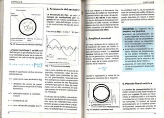 CAPITULO8
Fig.70 ceñeEción dé ta fueza centúuga
Laf!¡erza centrÍiuga C (en kN)está
definidaporlageometría(forma),pe_
soyvelocidadangulardelamasaex_
céntricay se calculade la siquiente
forma:
c=m¡ rr. =nl"r*lz¡o¡l,
 60/
dondeel significadode lostérminos
¡ndividLraleses
m = pesode lamasaexcéntrica(kg)
r = d¡stanciadel centrode grave_
dadalcentrodegirode lamasa
excéntrica
02= velocidadangularalcuadrado
(1/sec2)
'7
= constante(3.14)
n = r.p.m.delejedelexcitador(min-1)
2. Frecuenciadel excitador
La frecuencia (en Hz) _ es decir Hl
numero de oscilac¡ohes por se-
gundo de las masas excéntricase¡j
rotación- estádefinidapor et núme
ro de revoluc¡onesdel eje del excita
Frecuencia(Hz)= n (min-j)/ 60 (sec.)
r = blac¡ones de tá me excéitr ca
F¡9,71 Frecuencia.t€texcitador
Aqui,comotambiénenelcasodelas
ptanchasvibradoras,valenlas mjs-
masreglas:paramaterialesde relle-
no de.granulomekíaesencialmente
rnase tograL¡namejorcompactación
al aplicarequiposde altafrecuencia
mtentrasqueparael casode mate_
flarescon un altocontenjdoen gra_
vasgruesasserequiereunafrecuen
c¡amásbaja.
EnelcasodeJosrodillos,yparaalcan
zarbuenosresultadosenJacompacta
cióntantode materialesfinoscomo
tambiéngruesosy paraofrecerunaoa-
mafomásampliaenlasapltcacioneiv
usos,sedeberáhaceruncompromisó
CAPITULO8
bratoriopormediodeelementos(to-
Des)de caucho-metal.La amplilud
;ominalteórica(enmm)estádefini-
daporlageometríaYel Pesode las
masasexcéntricascomo también
pofelpesode la masaoscilante(vÉ
brante)de lamáqu¡na:
lo que respeta a la frecuenc¡a lls
ciasdetodillossemuevenPor
goneraldentodelordendeaproxF
¿10a85Hz.Aesterespec-
ydentrodelagamadeequiposcon-
lárádósen estemanual,se debera
quehoydíalosfabricantesde
muesttanunatendenciahacia
frecuenc¡asmásaltas.
Amplitud nominal
masaoscilantede la máqulnaes-
separadadel resto del rodillo vi-
dondel,4representala masade los
elementosvibrantesde lamáqulna.
€
.E
¿
E
I
ótac on comp er¿de ¿em¿* 6(énlrl.6
Fig,72Amplitudv oscilac¡óntotal
Laamplitudreal(1/2de la oscilación
totaldeltambor)delrodillovibratorio,
medidoduranteaplicacionesdiarias,
puededesviarseen mayoro menor
gradode laamplitudieóricacalcula-
da.
aglomerantescomotambiénla
composic¡ónde la mezclaY la
temperaturade lamisma,Y
. depende,entodocaso,delgra-
do de compactaciónPropiodel
material.
4. Presión lineal estát¡ca
La acciónde compactacióndé un
rodillovibraiorioestádeterminadaen
parteporsu Peso.ElPesoesÍans-
mitidoalmaterialsueloo a lamezcla
a compactarPormediode losejesY
los tambores-El tamborse nunoe
profundamenteen el materialduran-
te la primeraPasadadelProcesode
compactación;un arco ampllo(su-
^,|1]¡l
f¡
faltosinfluyenlas Ptop¡edaoes
de los áridos mineralesY los
93
 