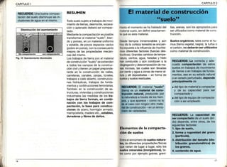 CAPITULOI CAPITULO2
RESUMEN
Todosuelosujetoa trabajosde movi-
mientode tierras,desmonte,excava-
ción o aplanadodeberásercompac-
tado.
Mediantelacompactaciónes posible
transformarel material"suelo",blan-
do y poroso,en un materialuniforme
y estable,de pocos espaciosvacíos
(pobreen poros),con la consecuente
mejorade las propiedadesmecáni-
casdel mismo.
Los trabajosde tierracon el material
de construcción"suelo"seextienden
a todos los campos de la construc-
cióncivily tienenun papelpreponde-
rante en la construcciónde calles,
carreteras,canales, zanjas,túneles,
trabajosa cielo abiefto,construccio-
nes hidráulicas,trabajosde funda-
mentosy conbtruccionesferroviarias.
Tambiénen la construcciónde es-
tructuras,viviendasy construcciones
industrialeslas medidasde los tra-
bajos de tierra'forman, en combi-
nación con los trabajos de com-
pactación, la base para construc-
ciones de acero,hormigónarmado,
mampostería,maderaetc.,estables,
duraderas y libres de daños.
Heetael momentose ha habladodel
m€ter¡alsuelo,sindefinirexactamen-
taquées estematerial.
Becdetiempos inmemorablesy aún
hoydfala cortezaterrestrese encuen-
lraexpuestaa lainfluenciade muchísi-
rñoediferentesfactores (fuetzasdes-
tructlvas).Grandescambiosdetempe-
rutura,vientos,agua, heladasY hielo
han conducidoy aún conducena la
dlrgregacióny descomposiciónde ma-
!t! rocosas,las cuales son llevadas
Forvlentoy aguaa zonasde menoral-
turEy allí depositadas- en forma de
ll¡mentos de la compacta-
Clónde suelos
Entreelsinnúmerodesuelosnatura-
lB, dediferentespropiedadesfísicas
QUevaríande lugara lugar,sólolos
lU¡loo minerales(inorgánicos),ta-
fa¡ comoporejemplogravas,gravi-
llas,arenas,son losapropiadospara
serutilizadoscomomaterialde cons-
trucción.
Suelosorgánicos,talescomoel hu-
mus (tierravegetal,negra),la turba o
el carbón,no deberán ser utilizados
como materialde construcción.
t7
Fig. 10 Asentamiento disminuido
 