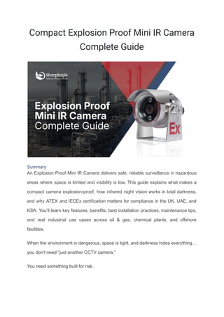 Compact Explosion Proof Mini IR Camera Complete Guide.pdf
