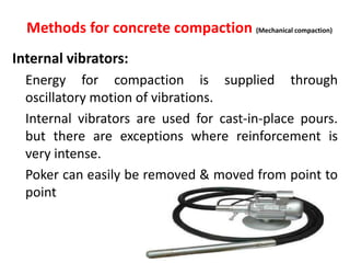 Compaction of concrete | PPTX