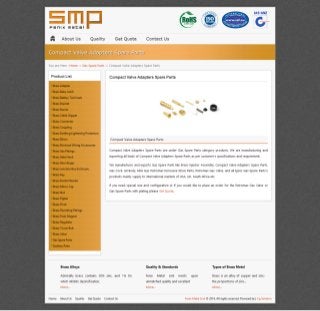 Compact valve adapters spare parts gas spare parts manufacturer