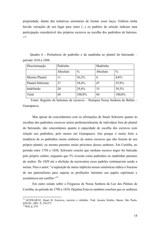 Compadrio E EscravidãO Em Guarapuava