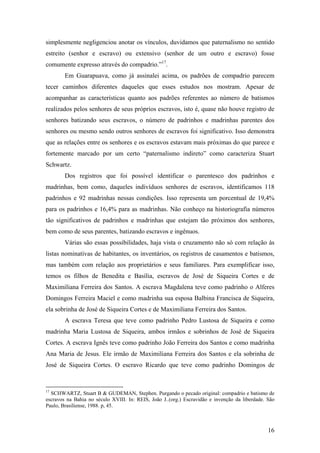 Compadrio E EscravidãO Em Guarapuava