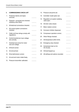 Compair cyclon-3 air compressor user manual-parts supplier | PDF
