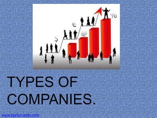 TYPES OF
  COMPANIES.
www.baefun.webs.com
 