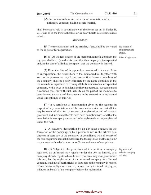 ACTS & RULES