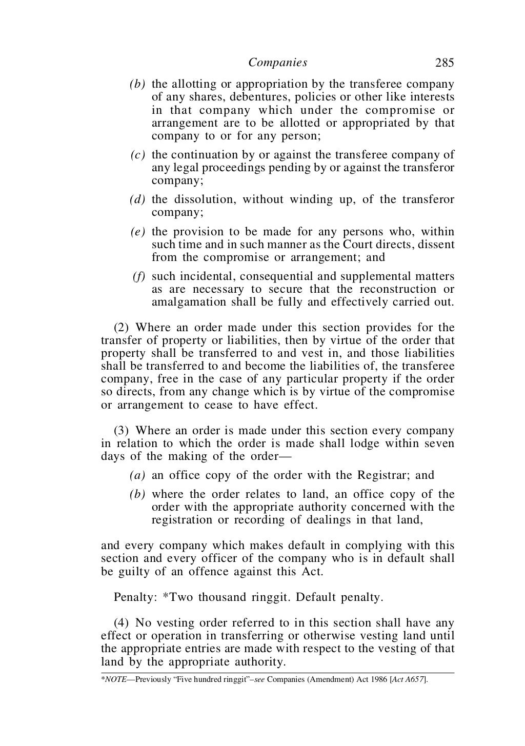 companies act 1965 malaysia