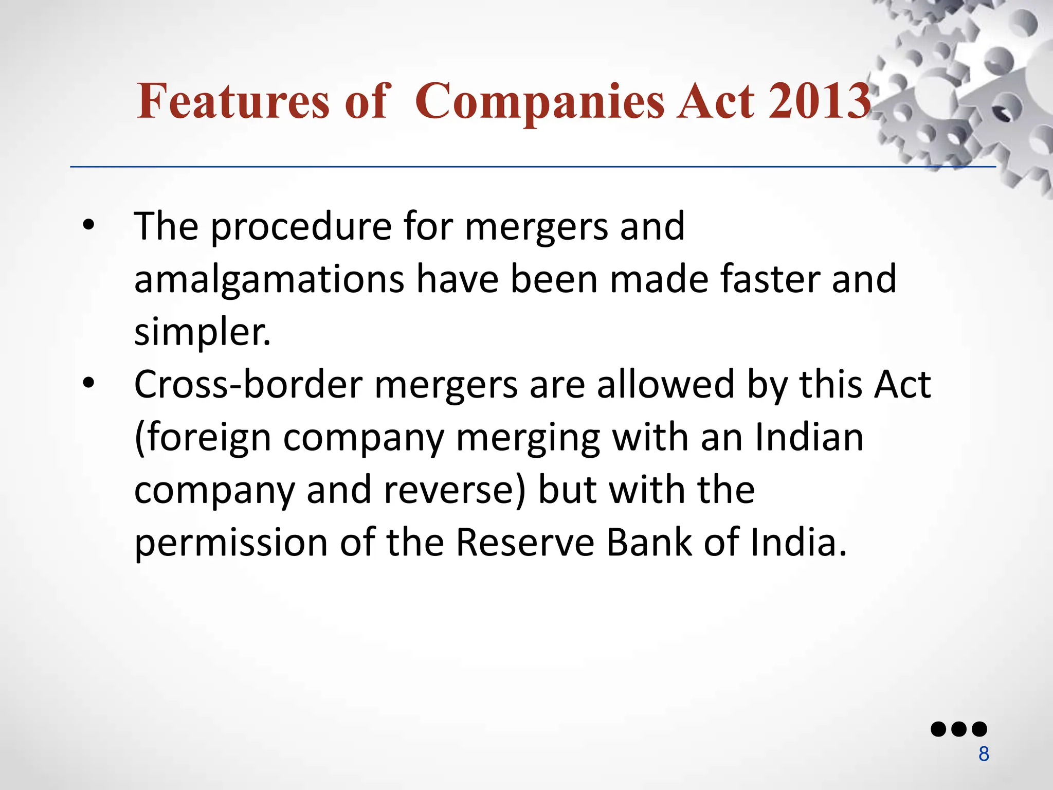 Prosecure Merging companies-act-2013.pptx companies act 2013 | PPTX