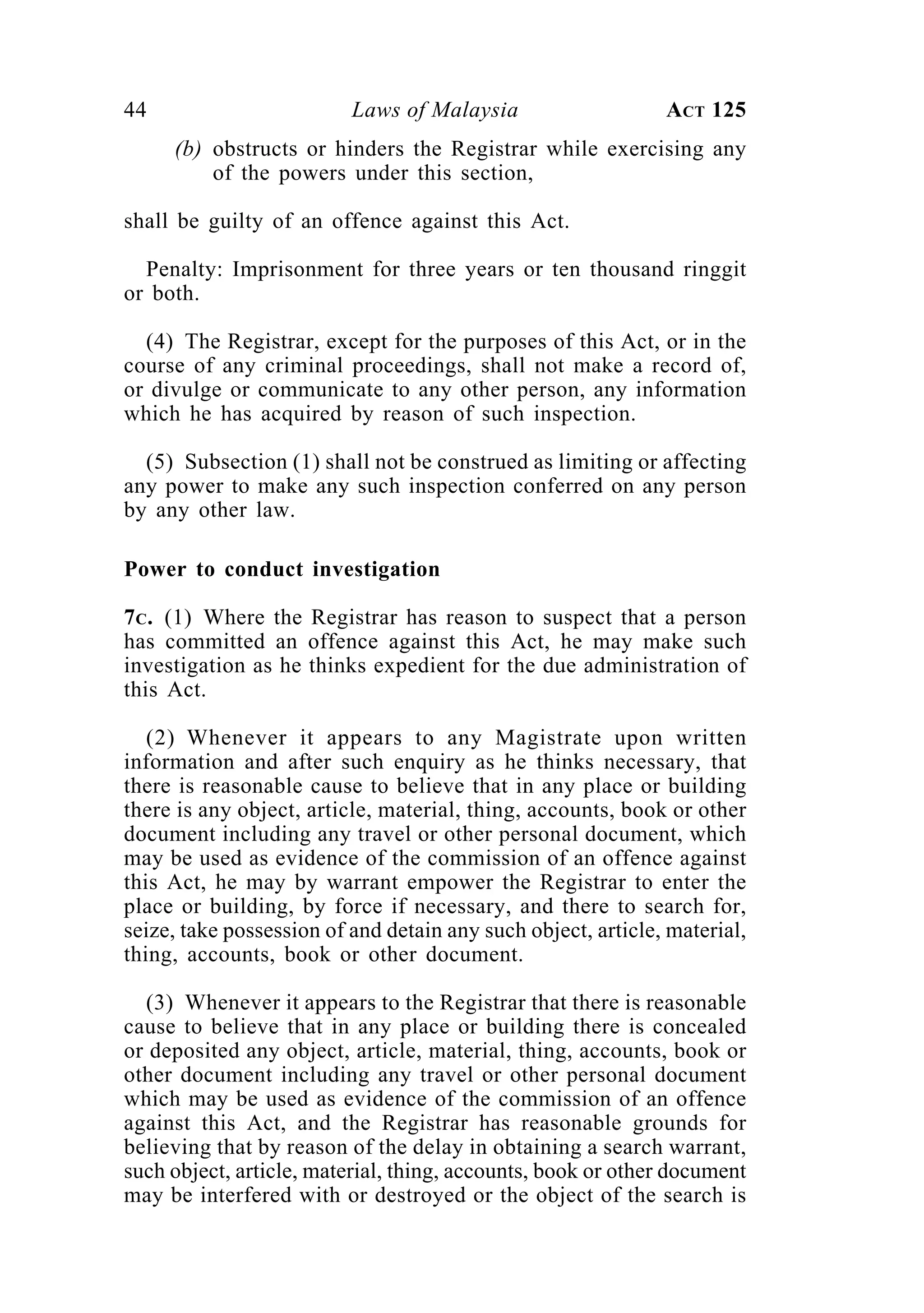 Companies act 1965 | PDF