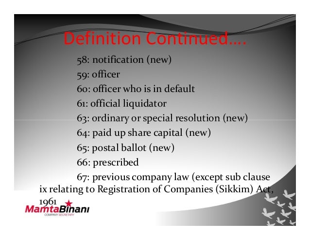 Stock options companies act 2013