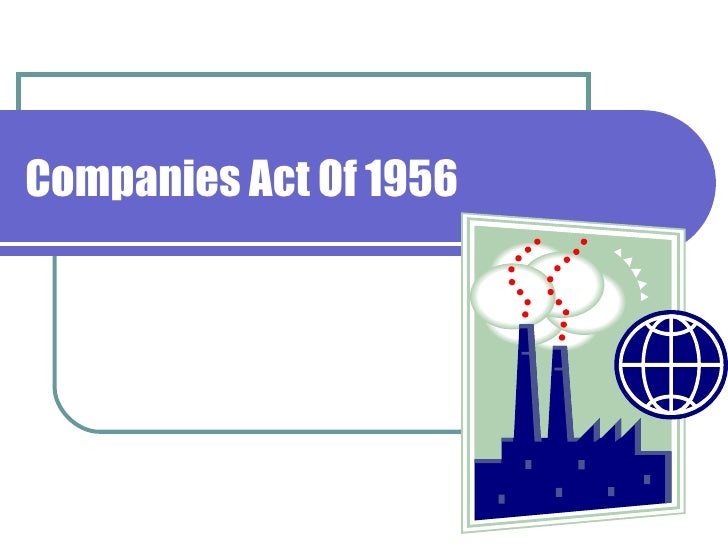 Companies act of 1956 final