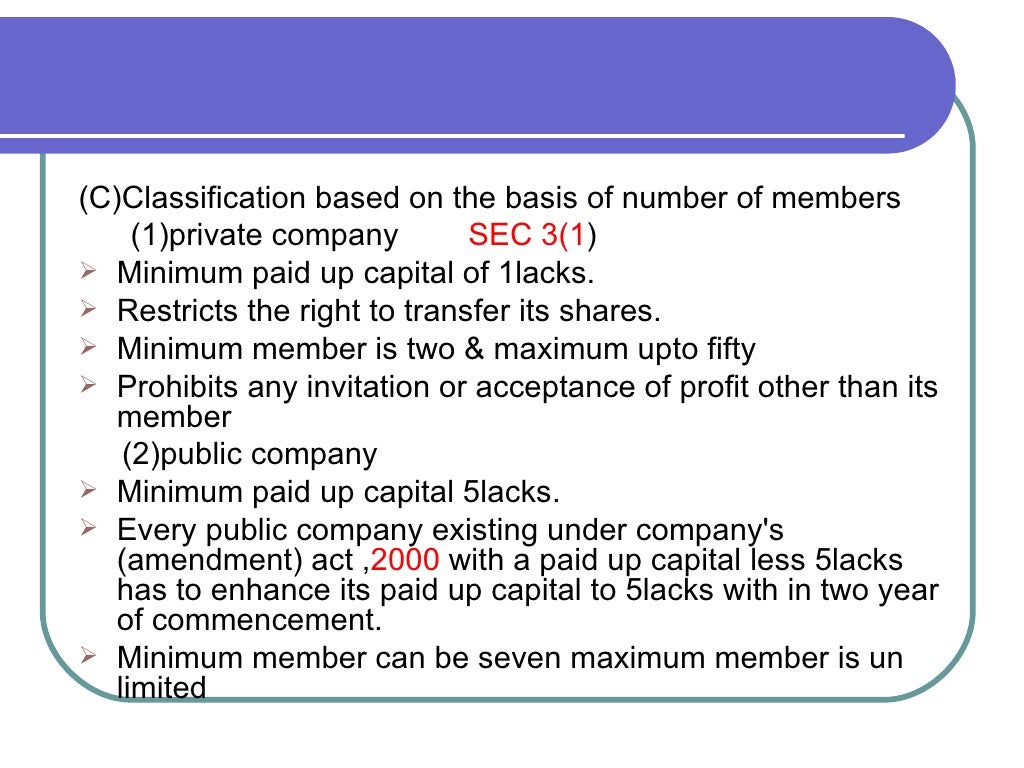 Companies act of 1956 final