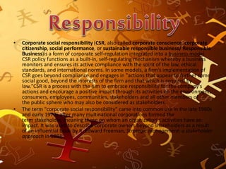 Companies with social responsibility and services | PPTX | Green ...