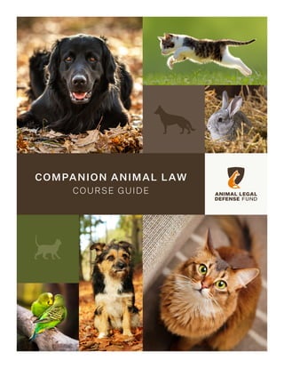 Companion Animal Law Course Guide from the Animal Legal Defense Fund | PDF