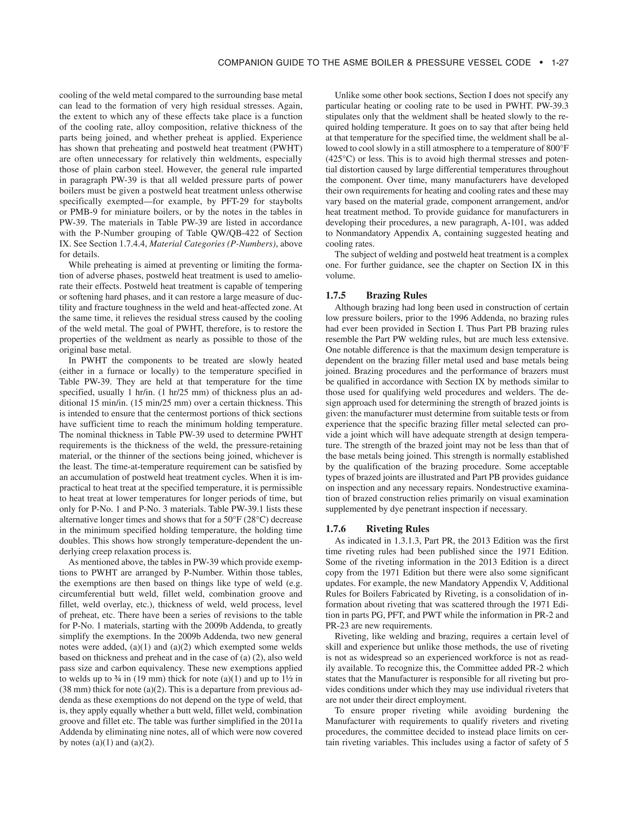 Companion Guide to the Asme Boiler & Pressure Vessel Codes. Vol. 1 ...