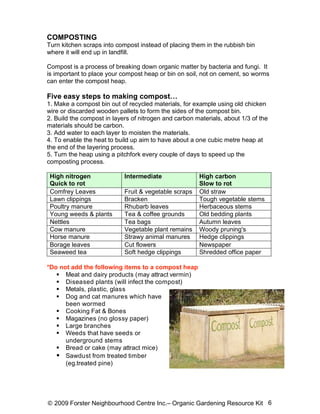 Creating and Maintaining Organic Produce Gardens: Early Childhood ...