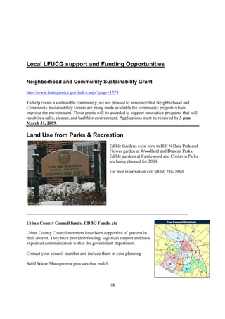 Grow Lexington: Community Garden Resource Manual