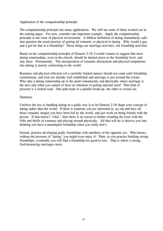 Companionship Principle