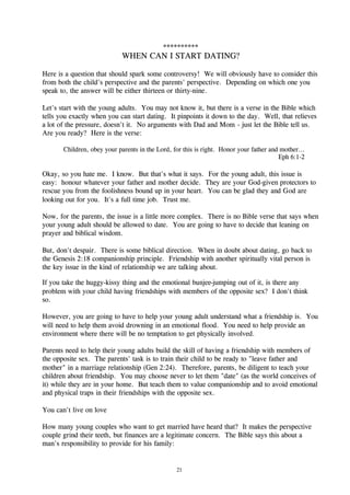 Companionship Principle