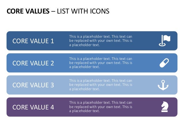 company core values