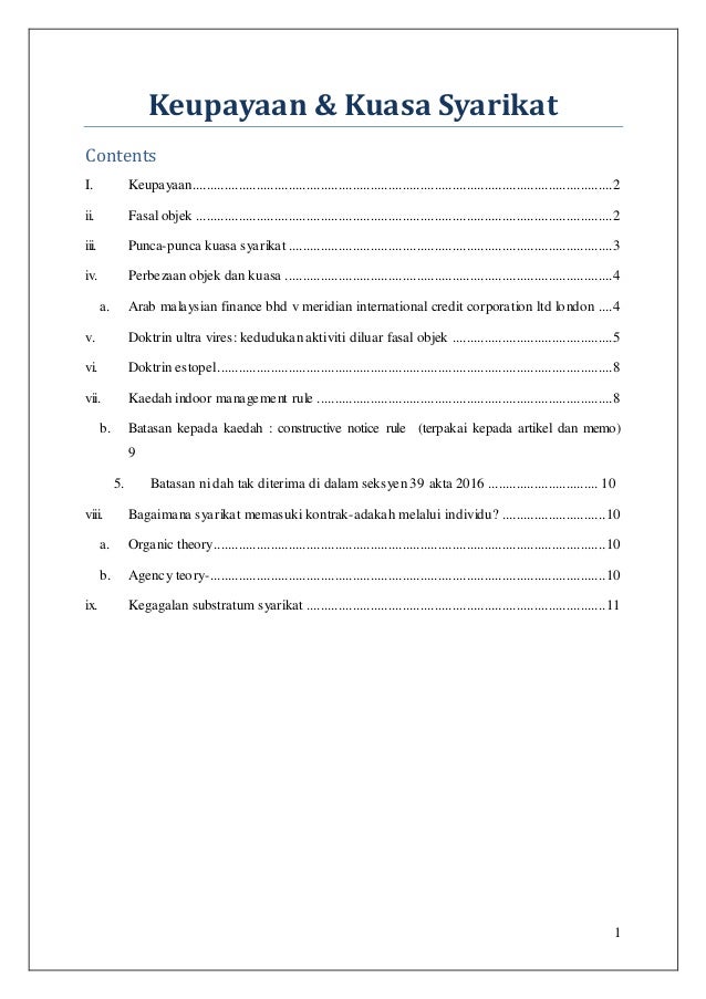 keupayaan u0026 kuasa syarikat (2016-2017)