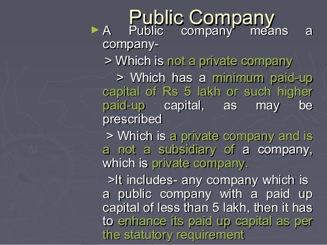 Company law ppt