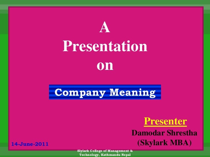 Company Meaning