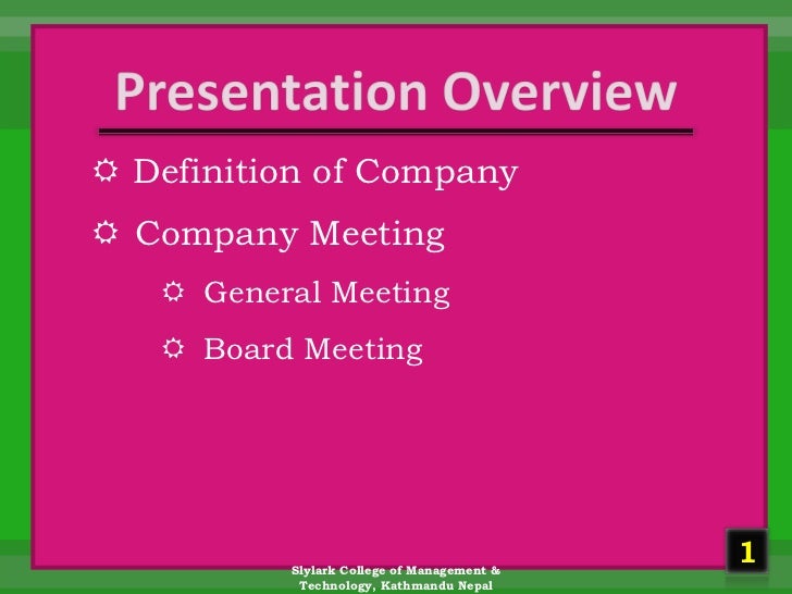 Company Meaning