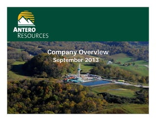 September 2013
Company Overview
 