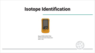 Isotope Identiﬁcation
New SPRD SPECTRA
Search Dosimeter-Radiometer
MKS-11GN
 