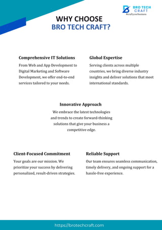 BRO Tech Craft IT Company - Company Profile | PDF