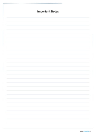 Important Notes
www. .in
inventia
 